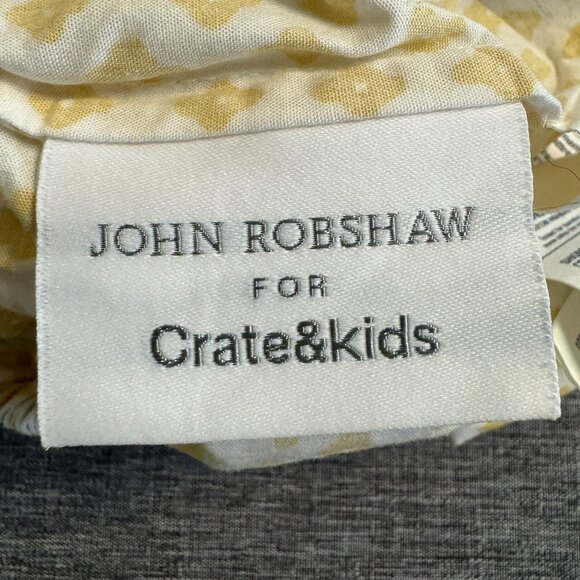 CRATE&KIDS Standard fitted crib sheet design by John Robshaw - Gold & white - Picture 3 of 3
